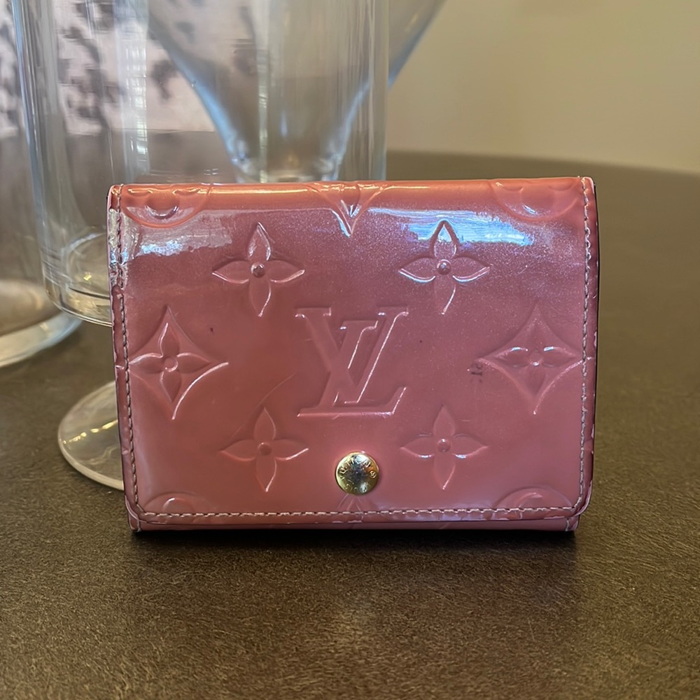 Louis Vuitton Shiny Pink Monogram Wallet